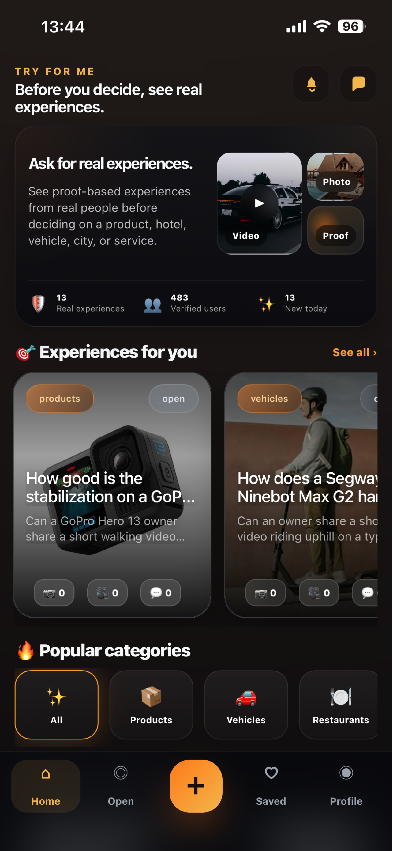 Try For Me app screenshot